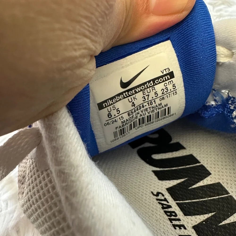 Nike LunarGlide 6 Running  Athletic Shoes White Blue Orange Womens 6.5